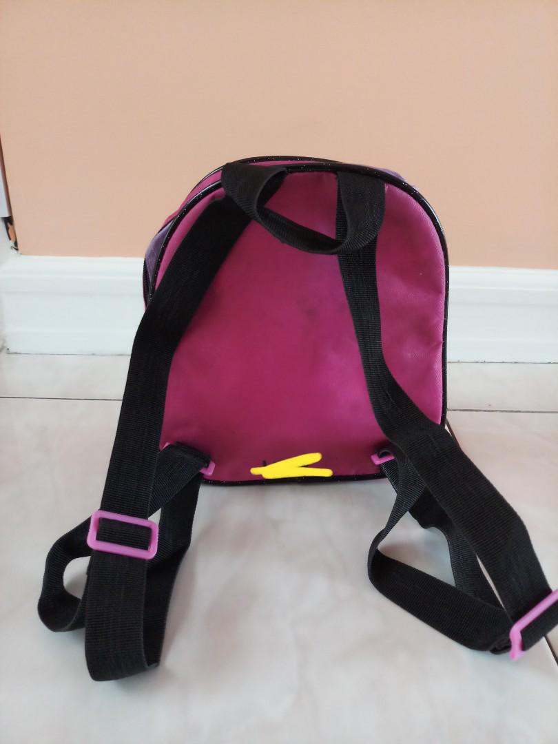 Barbie Mini Backpack (Category: Diaper Bags & Wetbags) located in Valenzuela. Submitted by twins_mom_prelovedstuffs (Listing ID 176121270, Image 3). Description: Flaws- see last pic ( pero dpo affected un labas) May name po cya s likod ng bag.