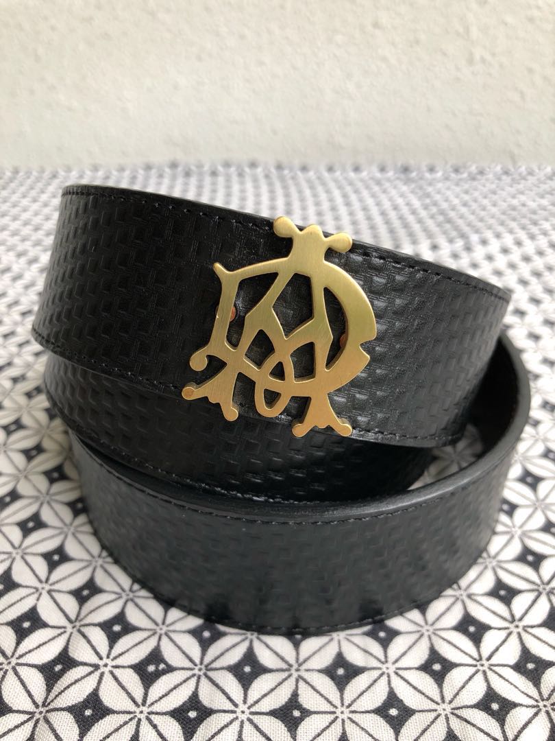 dunhill leather belt