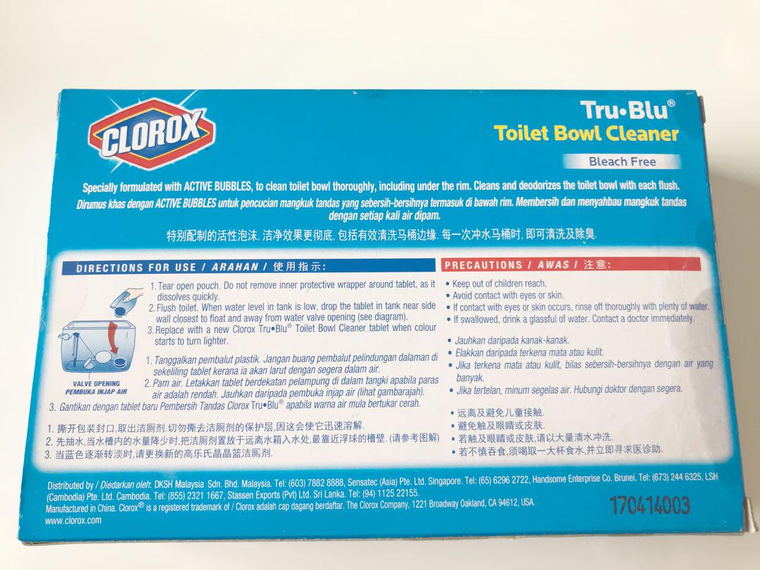 Bnib Clorox Tru Blu Toilet Bowl Cleaner 6 Pieces Everything Else On Carousell