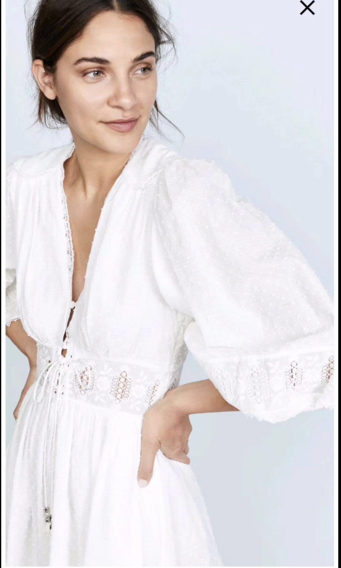 BNWT ZIMMERMANN Iris Corset Waist Dress