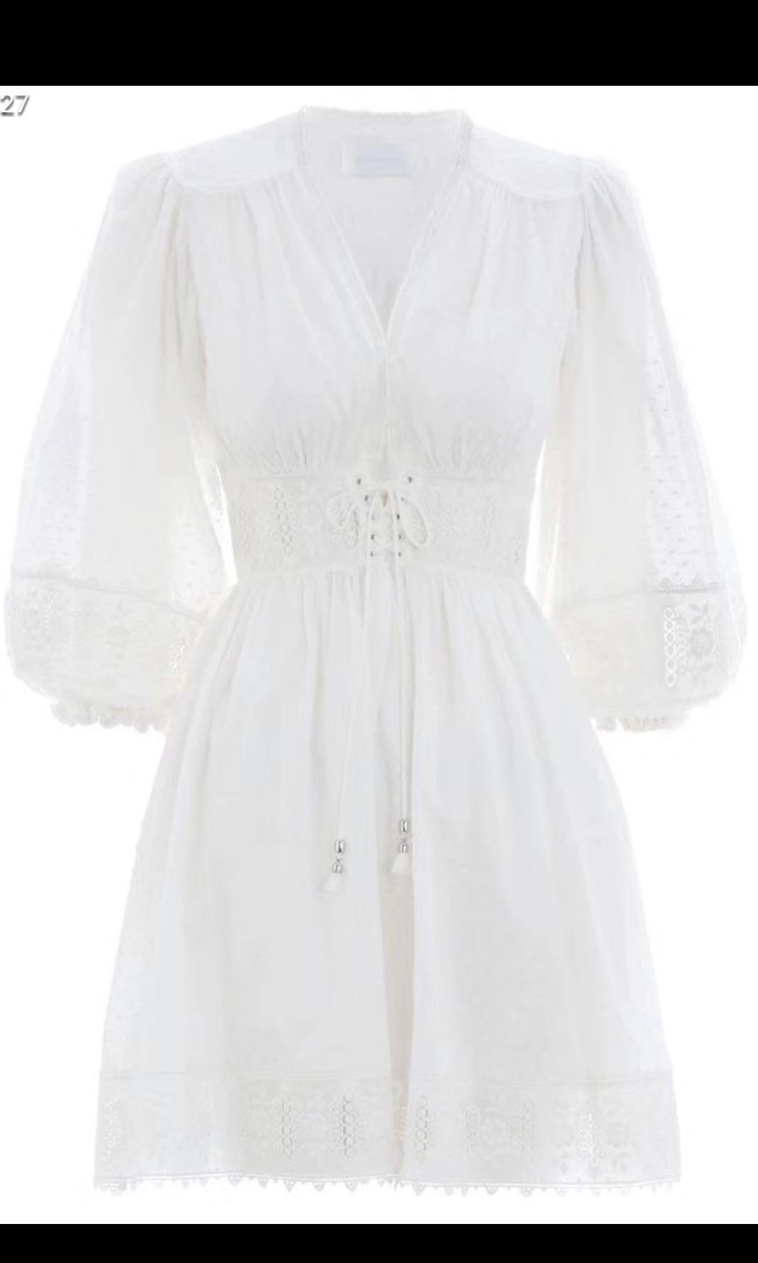 iris corset waist dress
