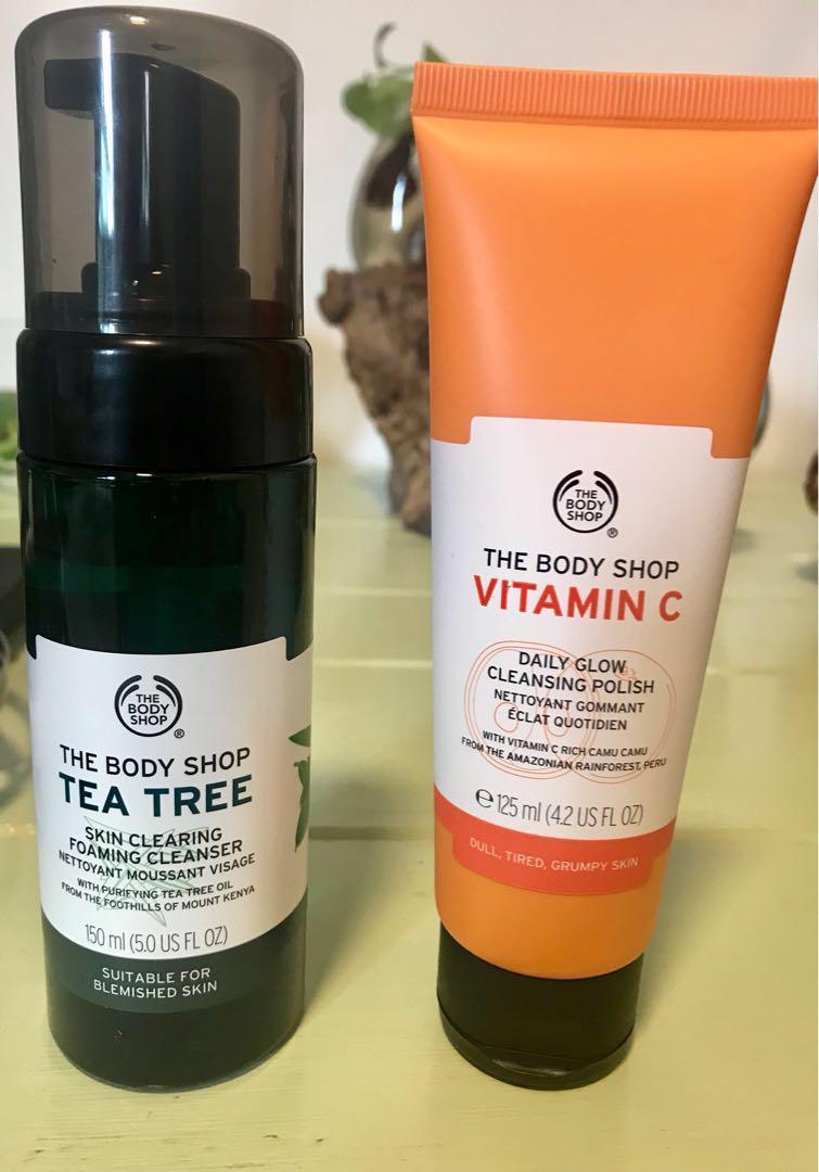 vitamin c face wash the body shop
