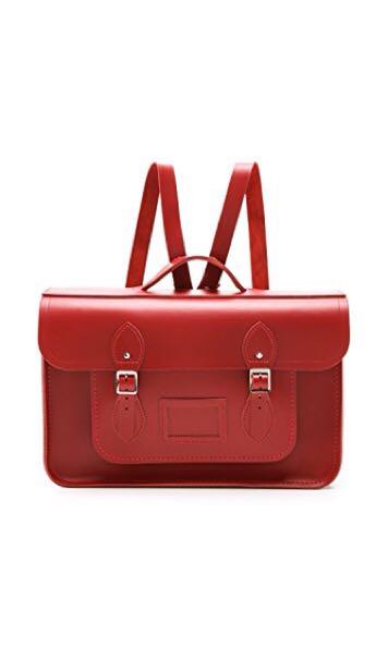 Cambridge Satchel Red Backpack, Women's Fashion, Bags Wallets - Main Image