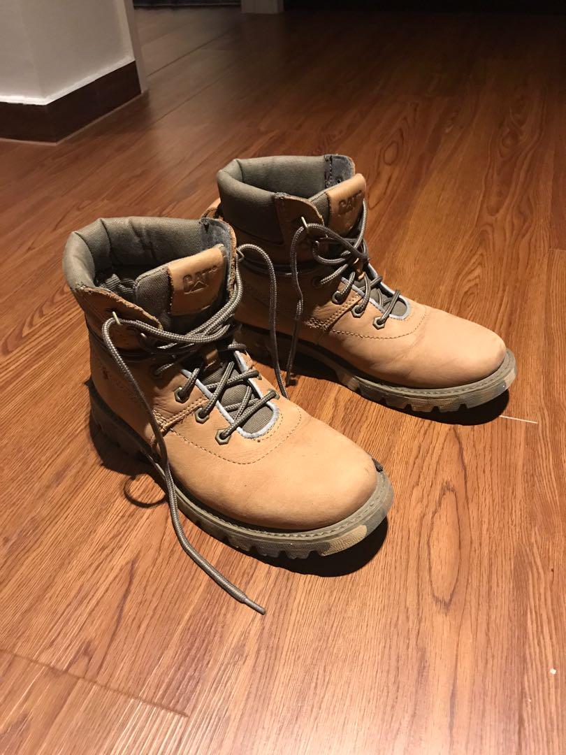 Caterpillar Boots Wheat Nubuck Men s Fashion Footwear Boots on Carousell