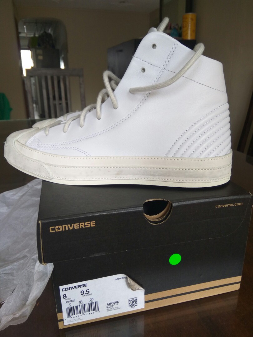 Converse Jack Purcell Quilt Hi White US 8 Men s Fashion Footwear