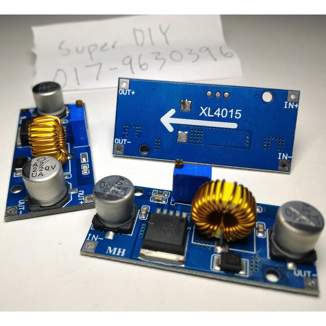 5A 75W DC-DC Step Down Buck Converter Module With LED Voltmeter - Adjustable Voltage