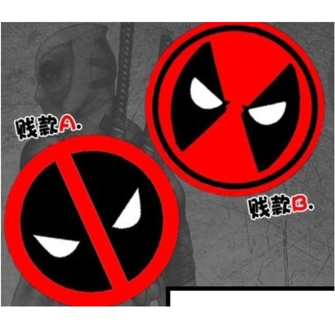 Deadpool Car Decal Sticker Black Mask Car Accessories Accessories On Carousell