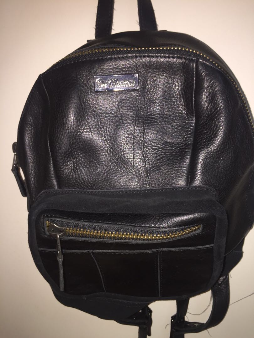 dr martens leather rucksack