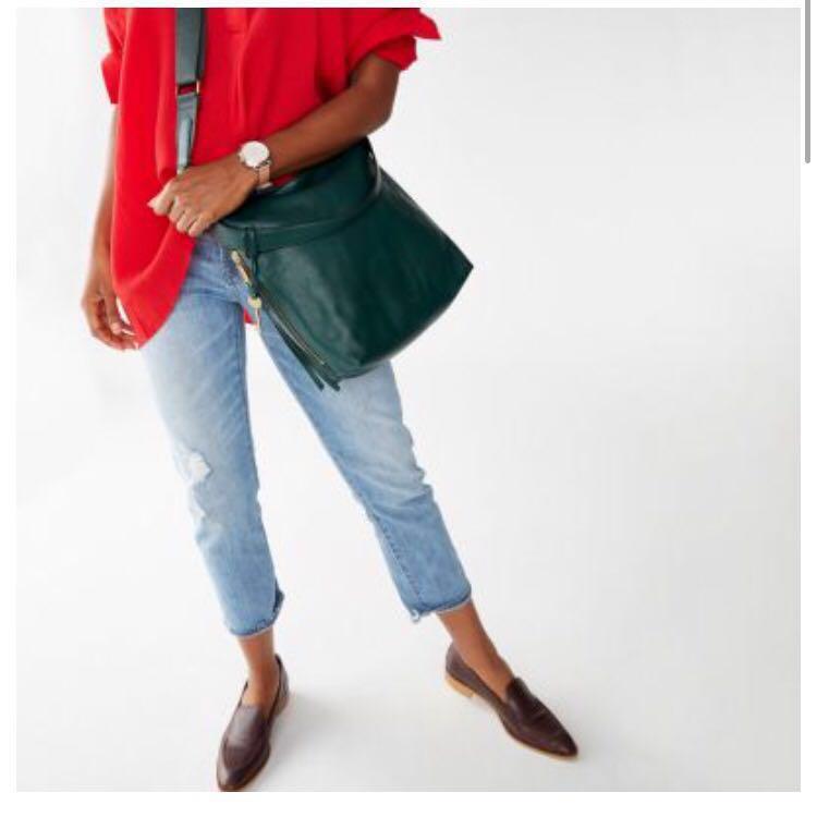 Fossil Maya Small Hobo Alpine Green 1 