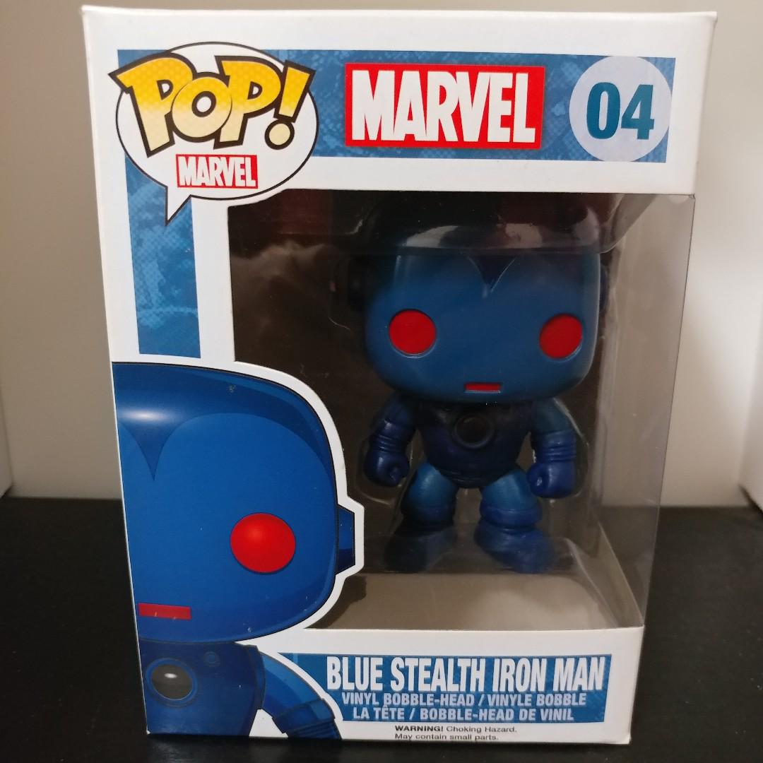 Funko Pop Marvel Blue Stealth Iron Man 004