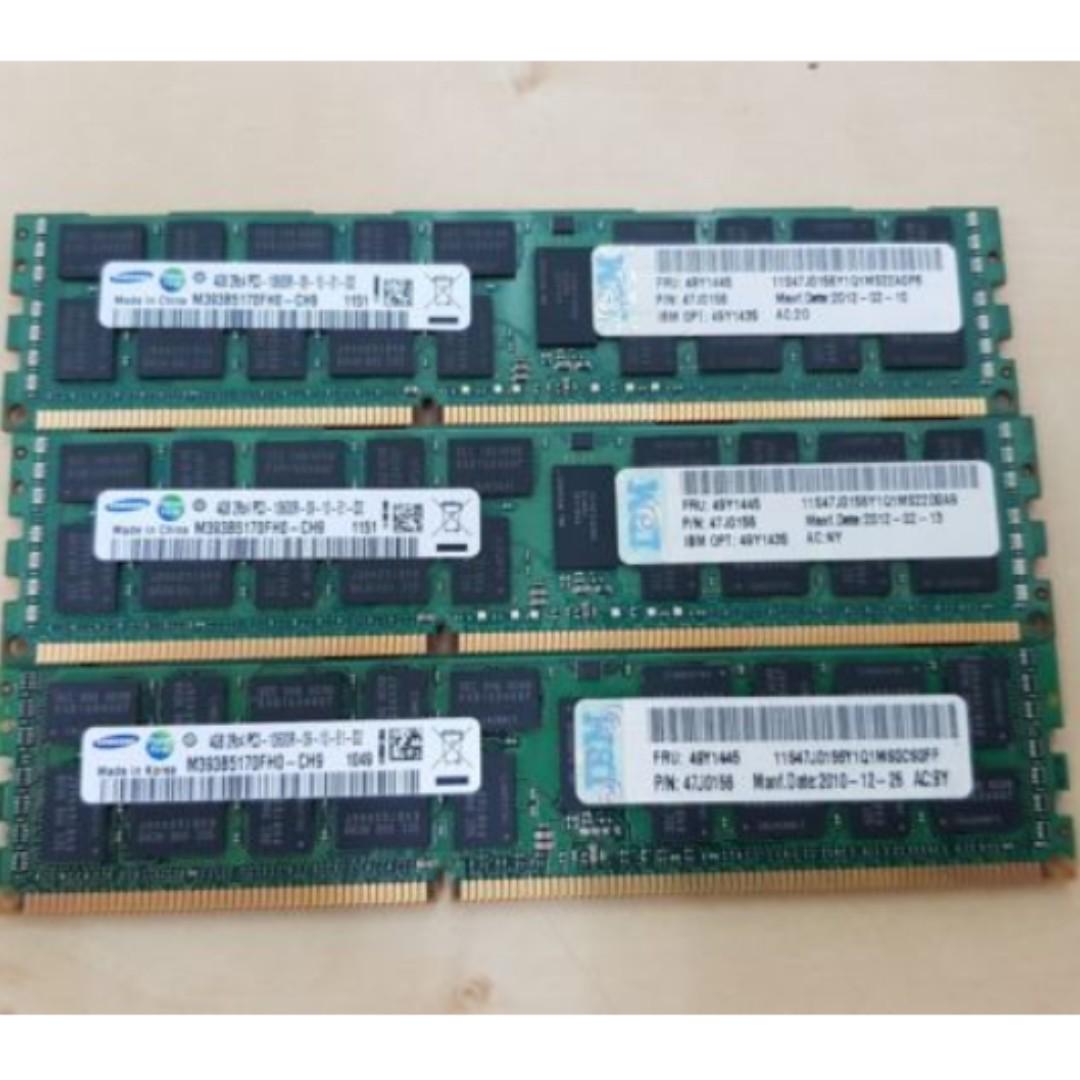 IBM 4GB PC3 10600 DDR3 1333 2Rx4 ECC Computers Tech Parts