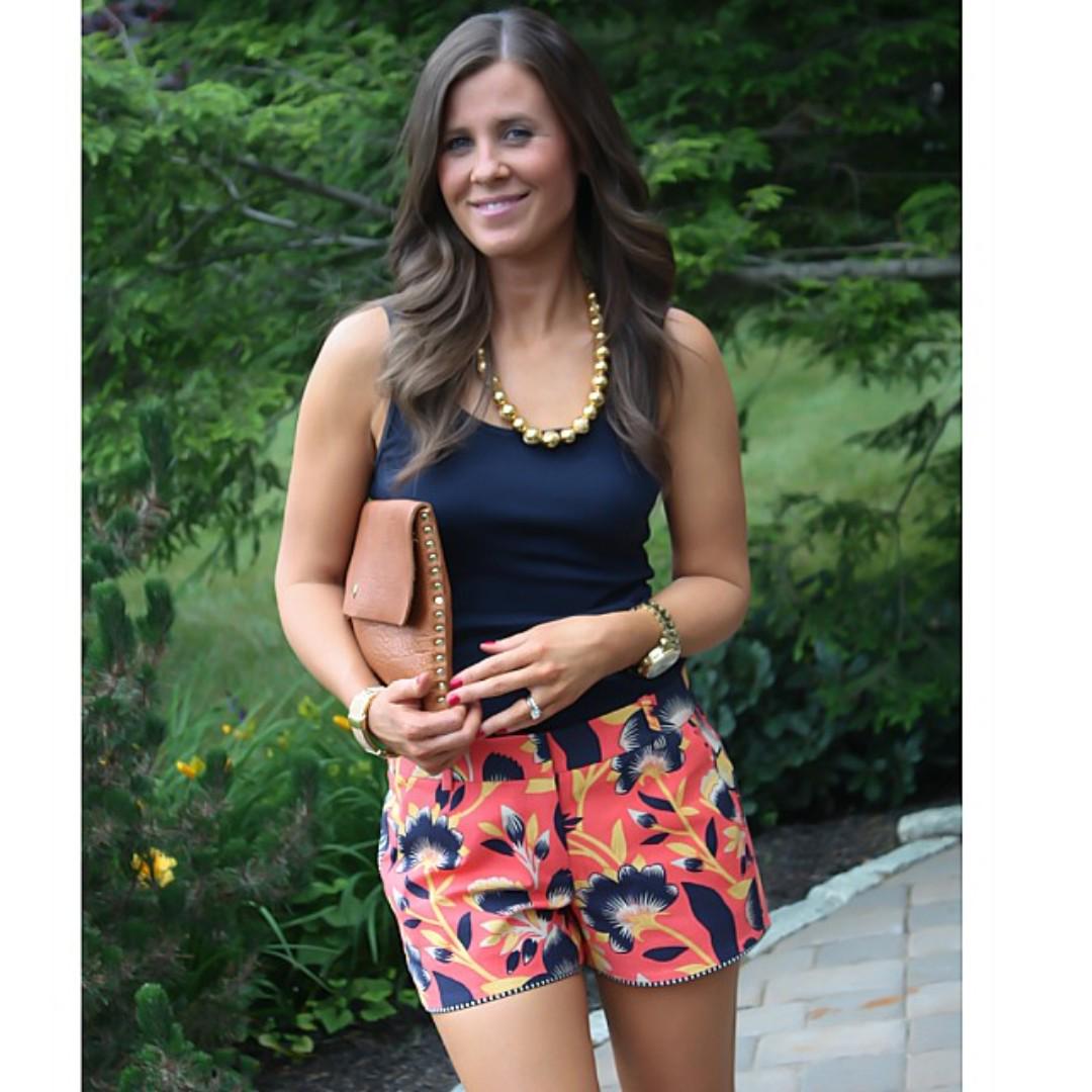 J crew navy shorts sales