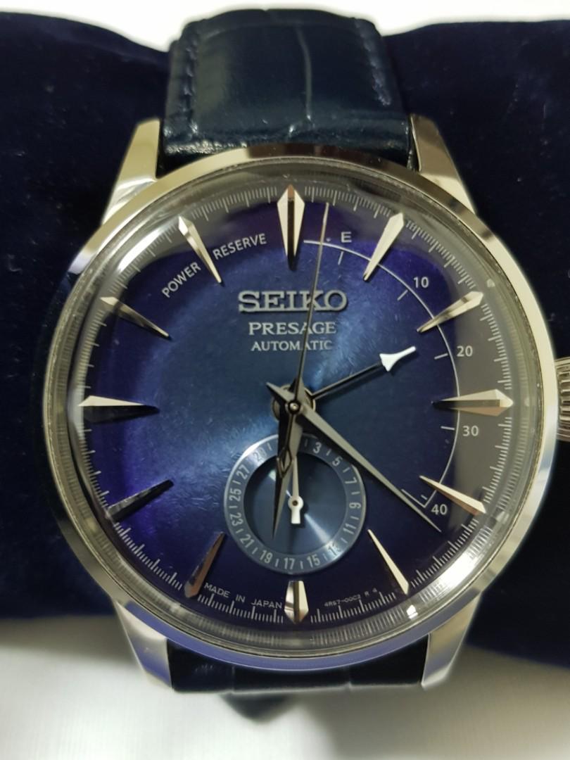 LIMITED EDITION SEIKO PRESAGE Cocktail - Starlight Power Reserve SSA361J1  Blue Dial & band | Collectibles, Vintage, Retro, Mid-Century, Mobile Phones  & Gadgets, Wearables & Smart Watches on Carousell