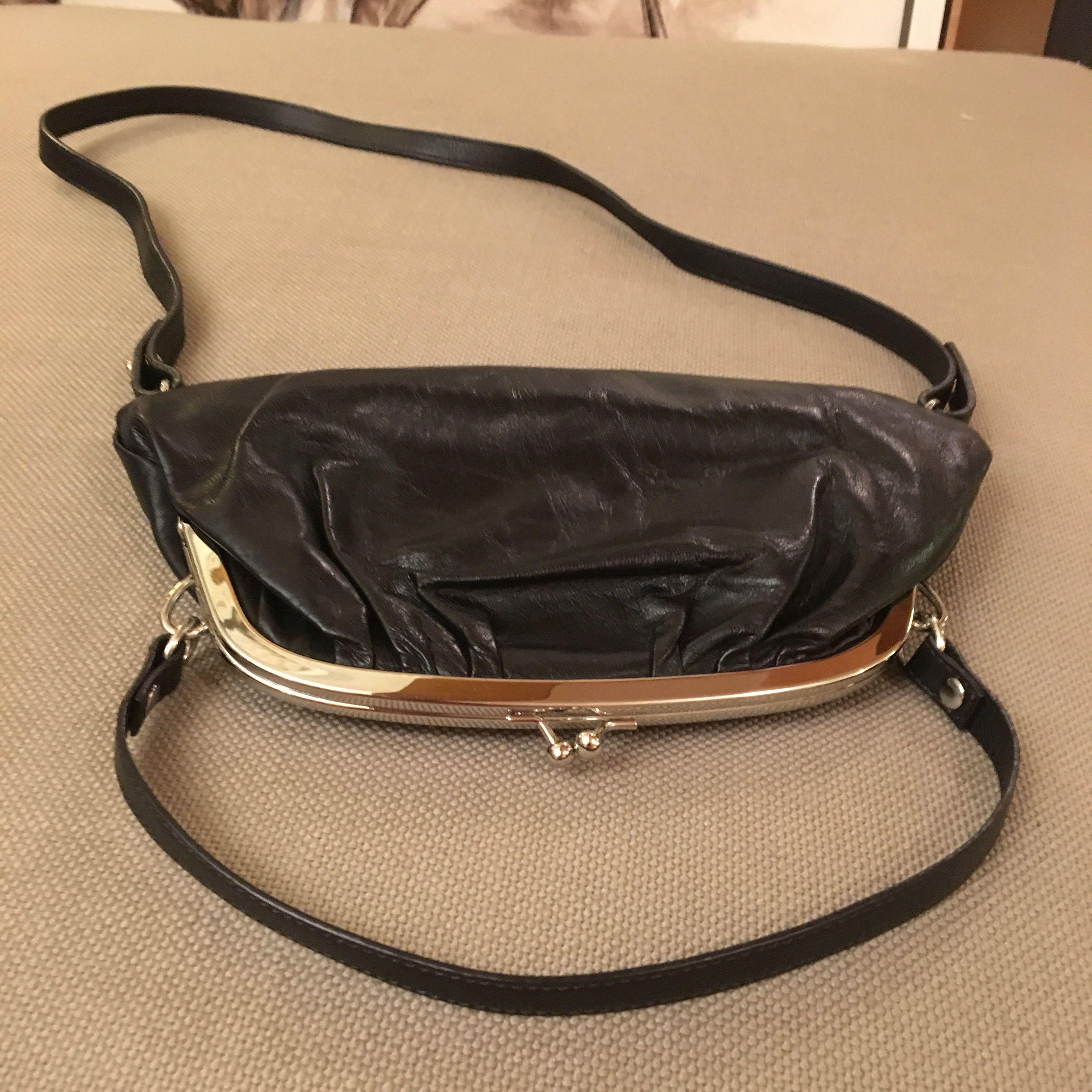 Maison Martin Margiela H&M Upside Down Leather Bag (Black), 女裝 