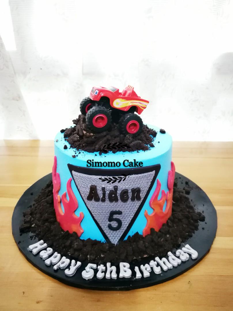 Monster Truck Cake Blaze Monster Truck Free Delivery Food Drinks Baked Goods On Carousell