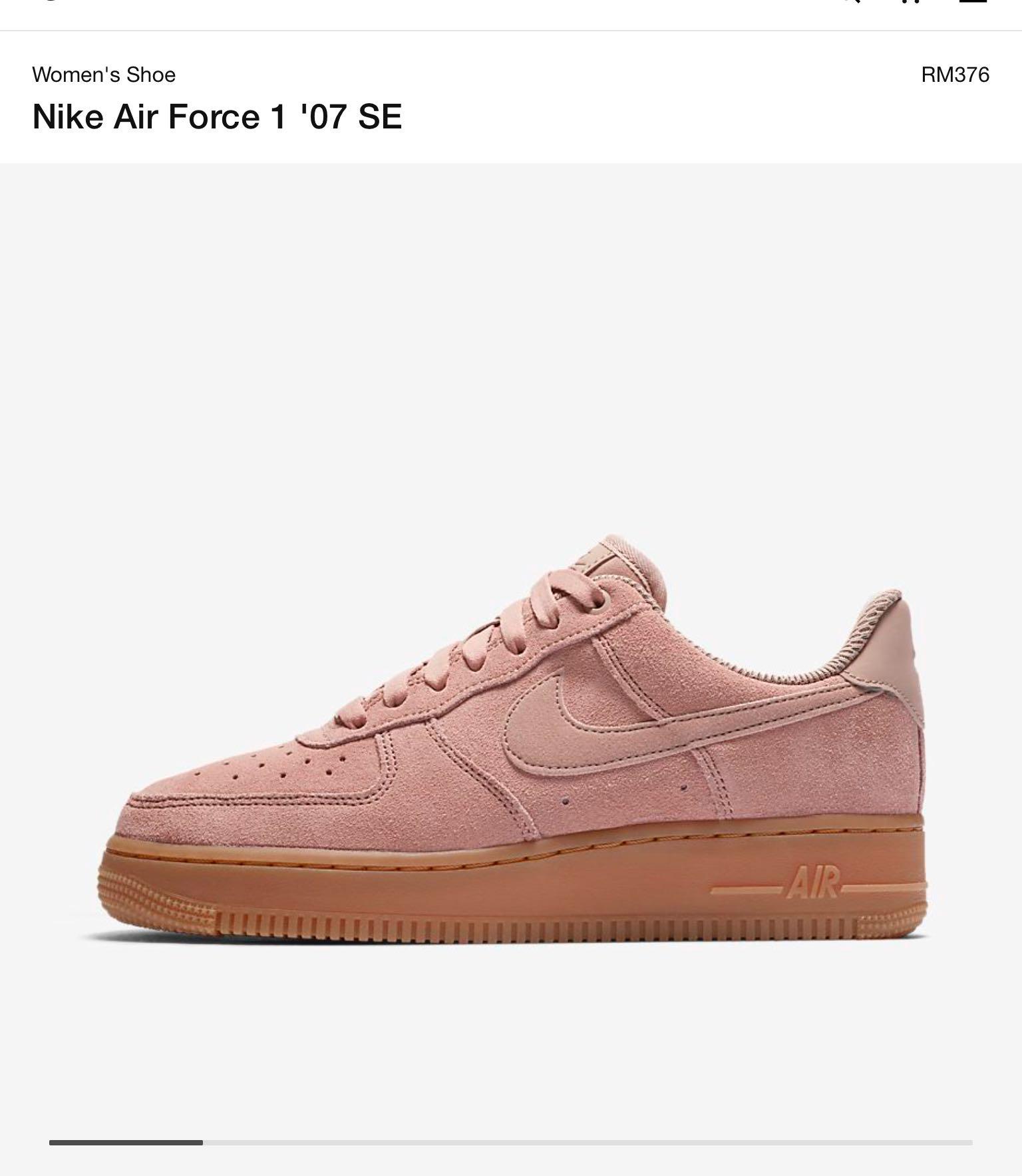 air force ones pink suede