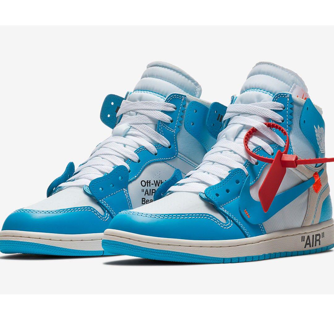 Jordan 1 offwhite UNC, Men's Fashion, Footwear, Sneakers on Carousell