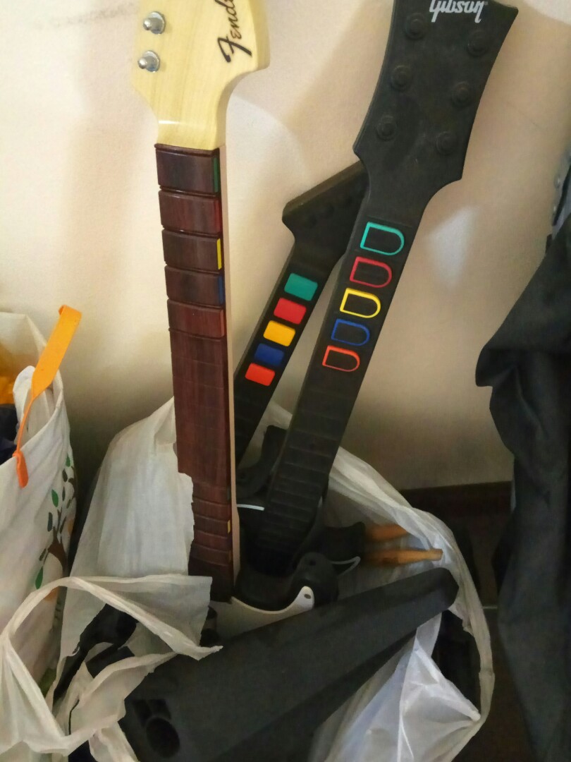 Playstation 3 PS3 Guitars and Drum set, Video Gaming, Gaming