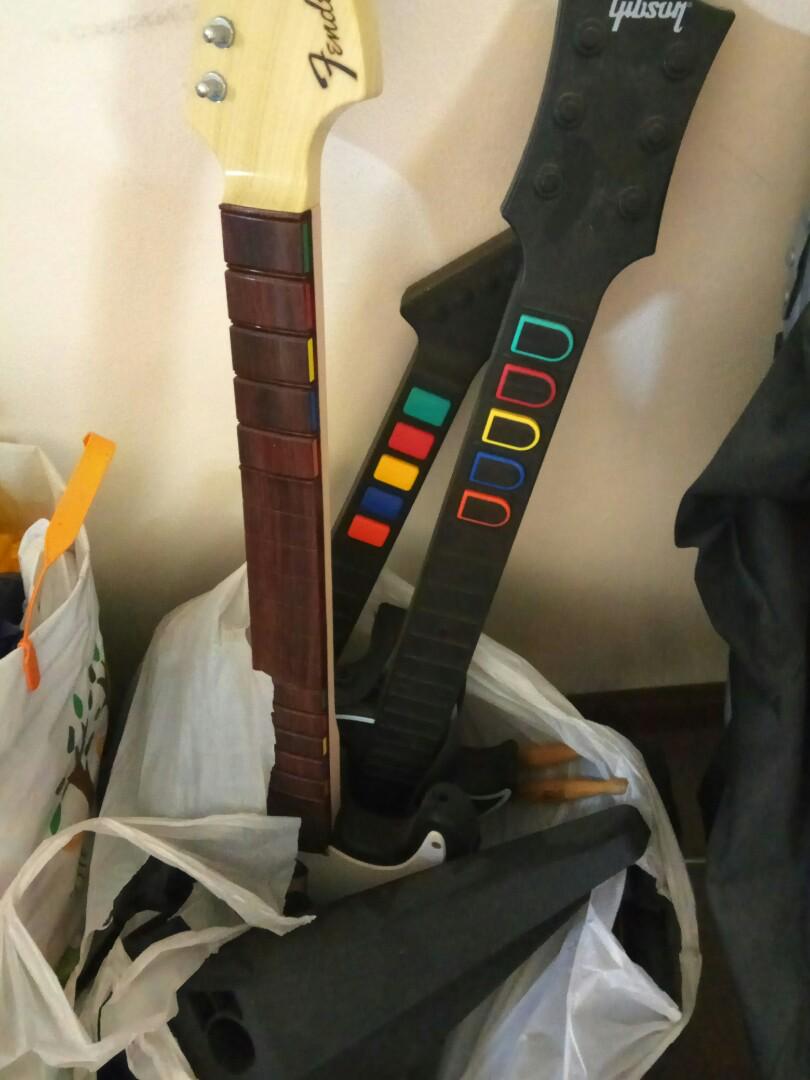 Playstation 3 PS3 Guitars and Drum set, Video Gaming, Gaming