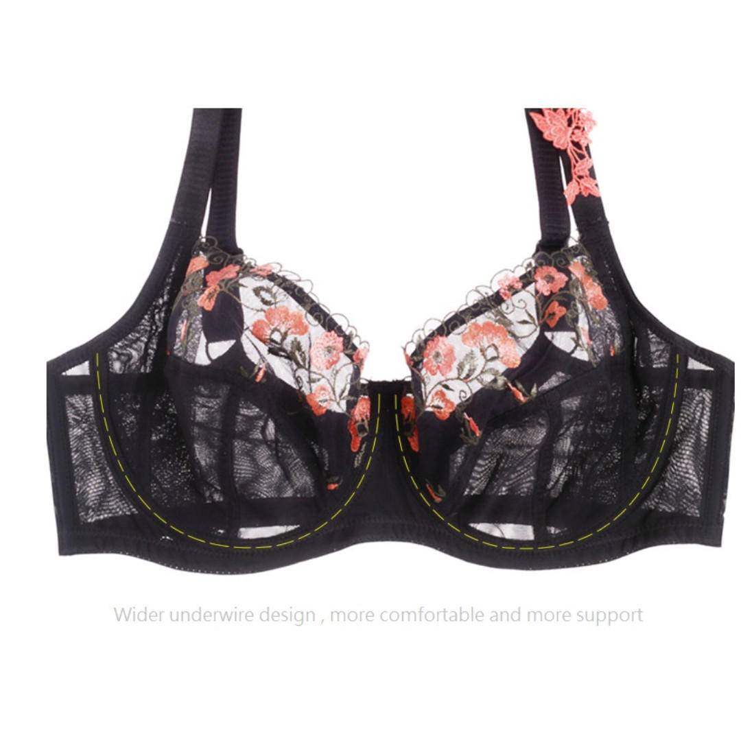 pre-order Women Sexy Lace Bra Set /Underwear Embroidery Lingerie plus size  34-46 ABCDEF cup, Bulletin Board, Preorders on Carousell