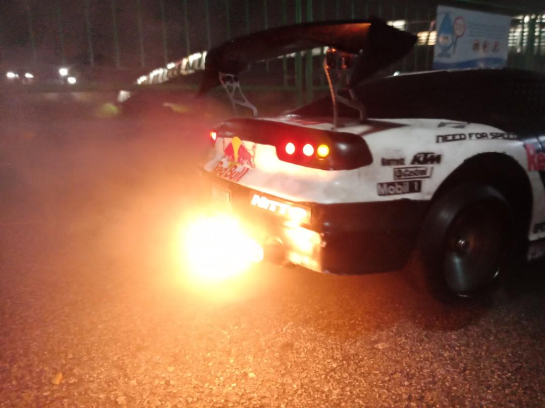 rc drift car backfire