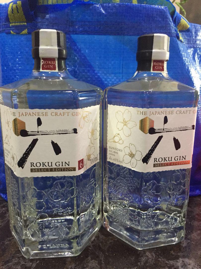 ROKU GIN Japanese Gin, Food & Drinks, Alcoholic Beverages on Carousell