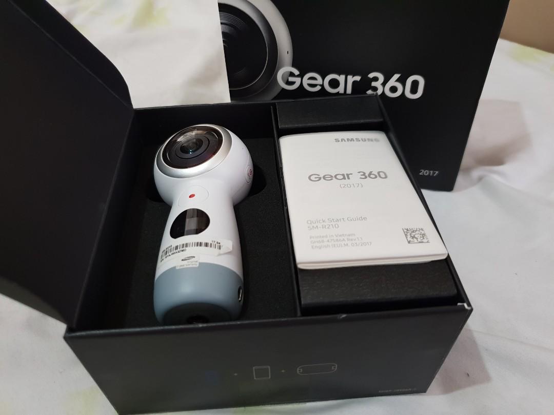Samsung Gear 360 Camera (Category: Cameras) located in Pasig City. Submitted by gadgetsandlifestyle (Listing ID 176148219, Image 2). Description: Very slightly used Samsung 4K 360 Camera for stills and video. Complete with box and accessories..