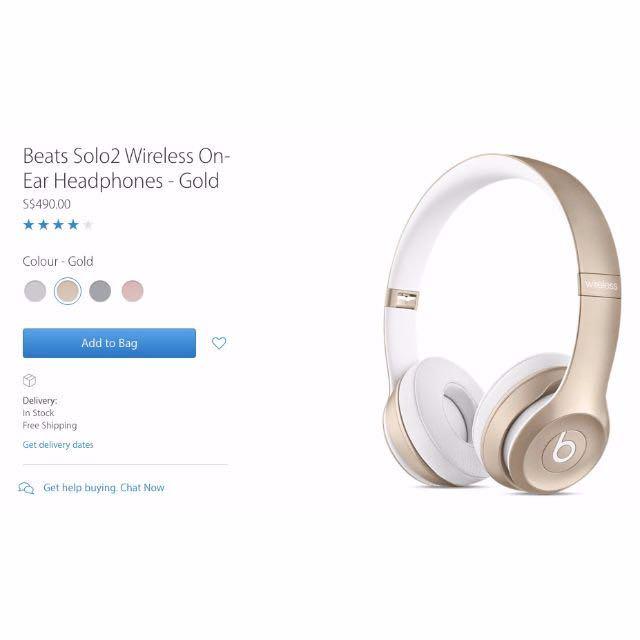 beats solo 2 gold