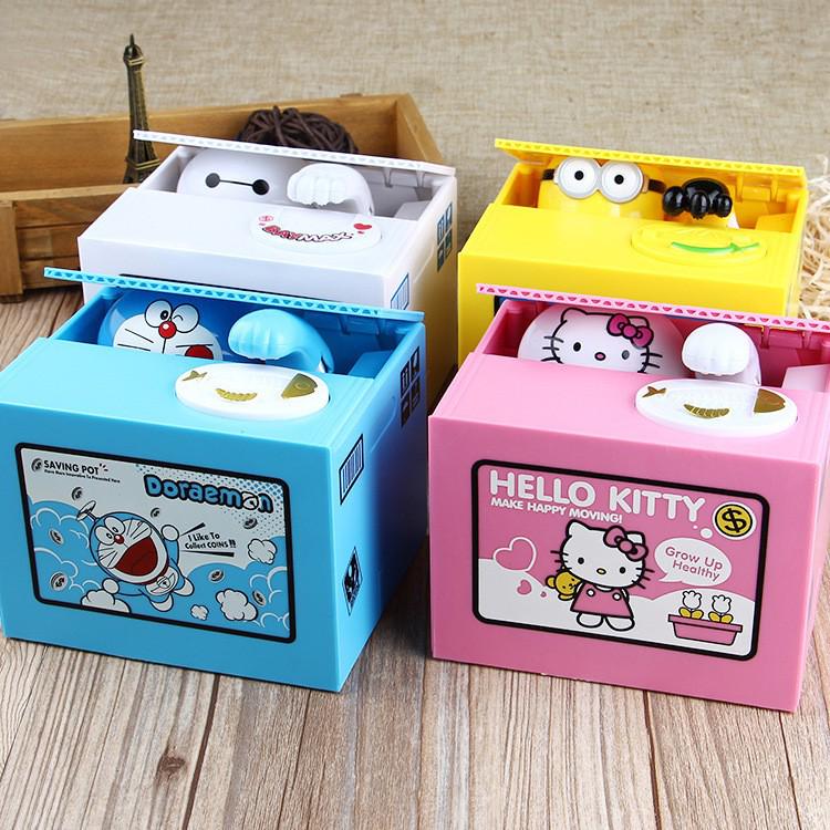 Stealing Money Cat Coin Piggy Bank Musical Eating Money Cat