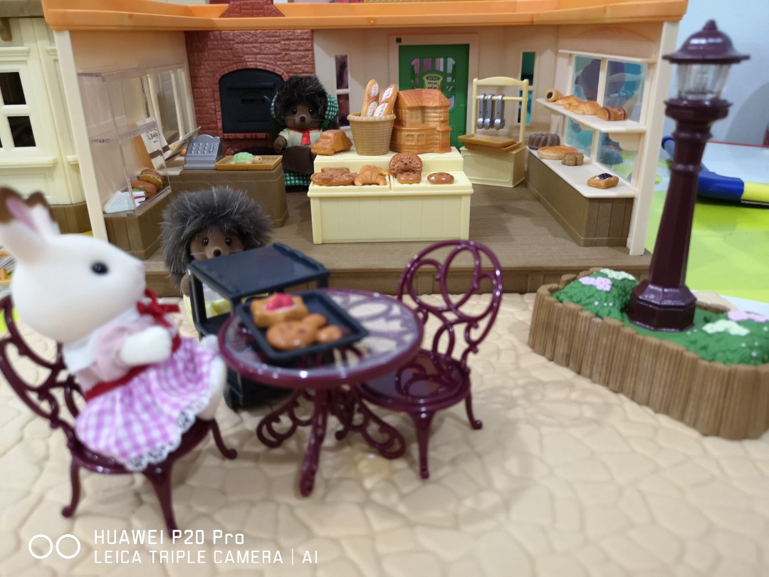 sylvanian families brick oven bakery set