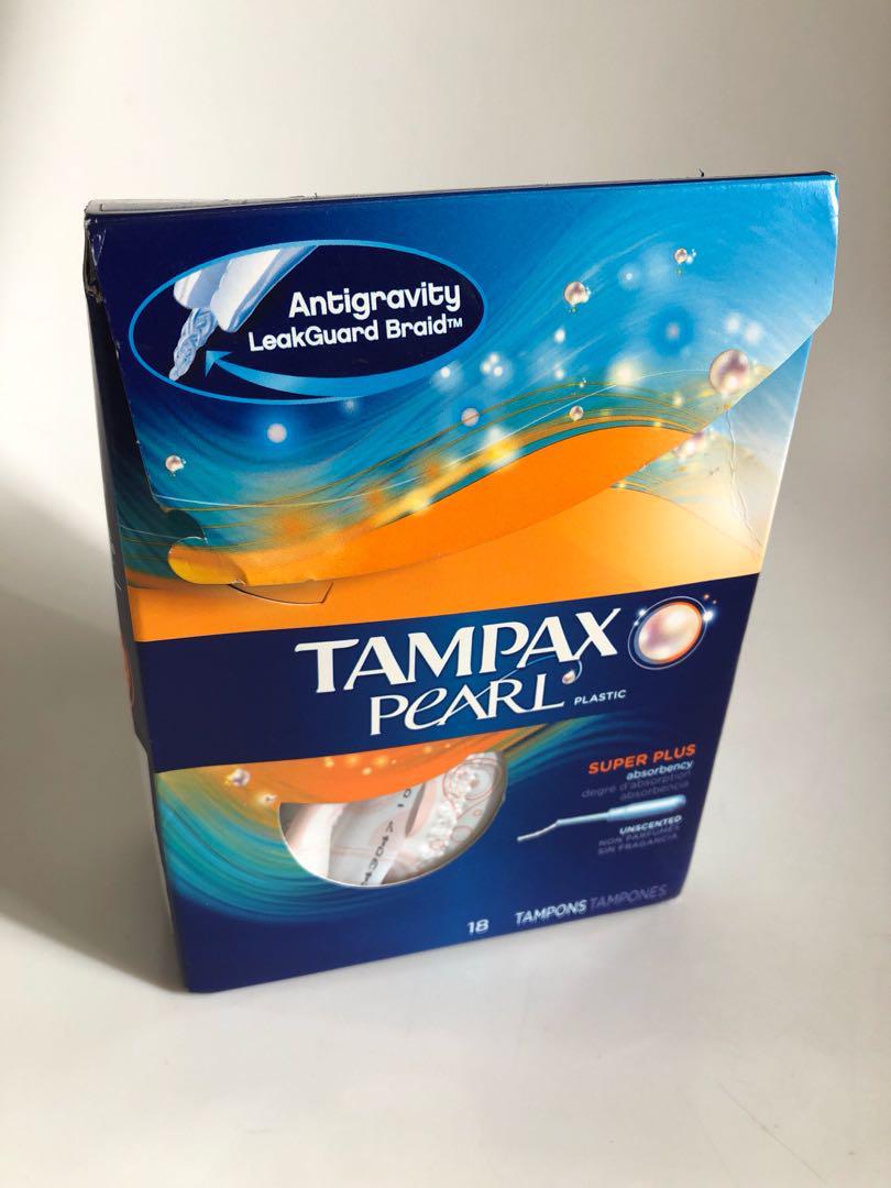 Tampax Pearl Plastic Tampon Super Plus Health Beauty Bath