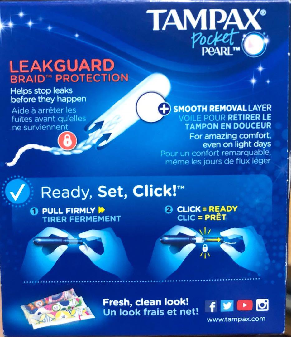 Tampax Pocket Pearl Regular Health Beauty Perfumes Nail Care