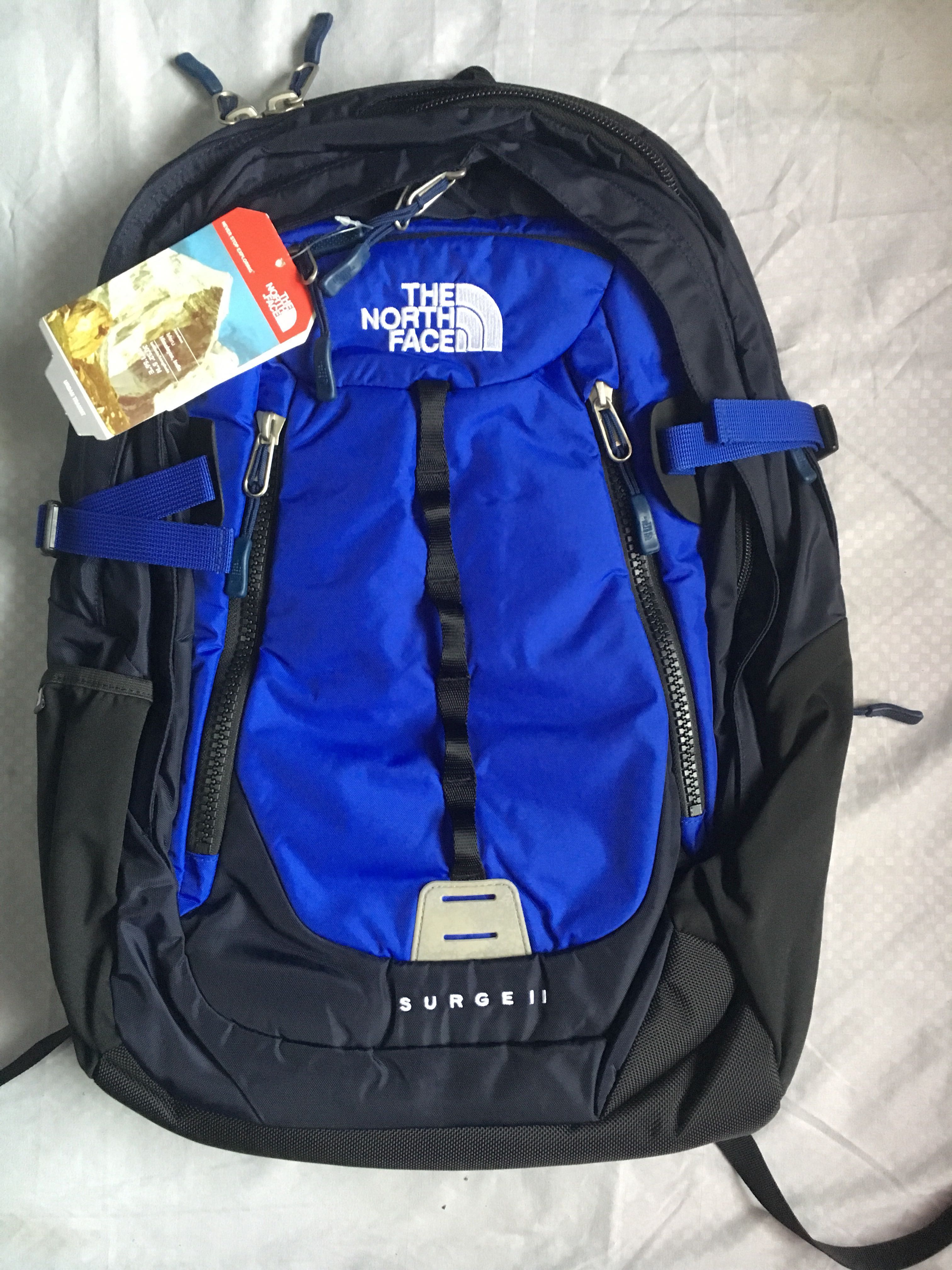 north face surge blue