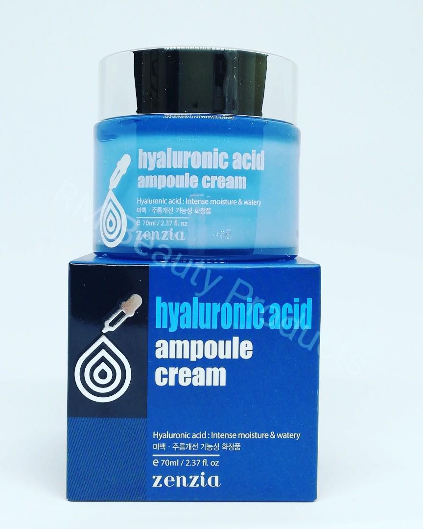 Zenzia Hyaluronic Acid Ampoule Cream 70ml, Beauty & Personal Care, Face, Face Care on Carousell