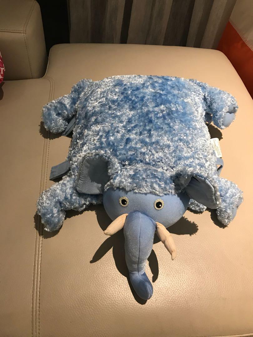 Zoobie Blanket Pets Ellema the Elephant stuffed toy travel pillow and blanket Babies Kids Infant Playtime on Carousell