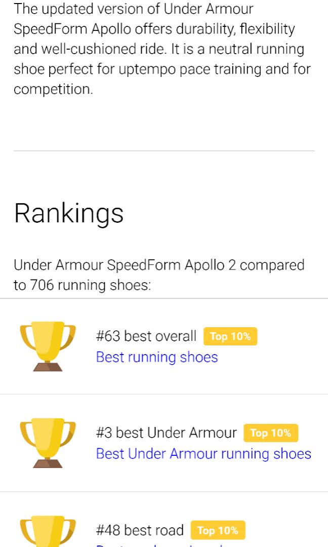 under armour shoe size compared to nike