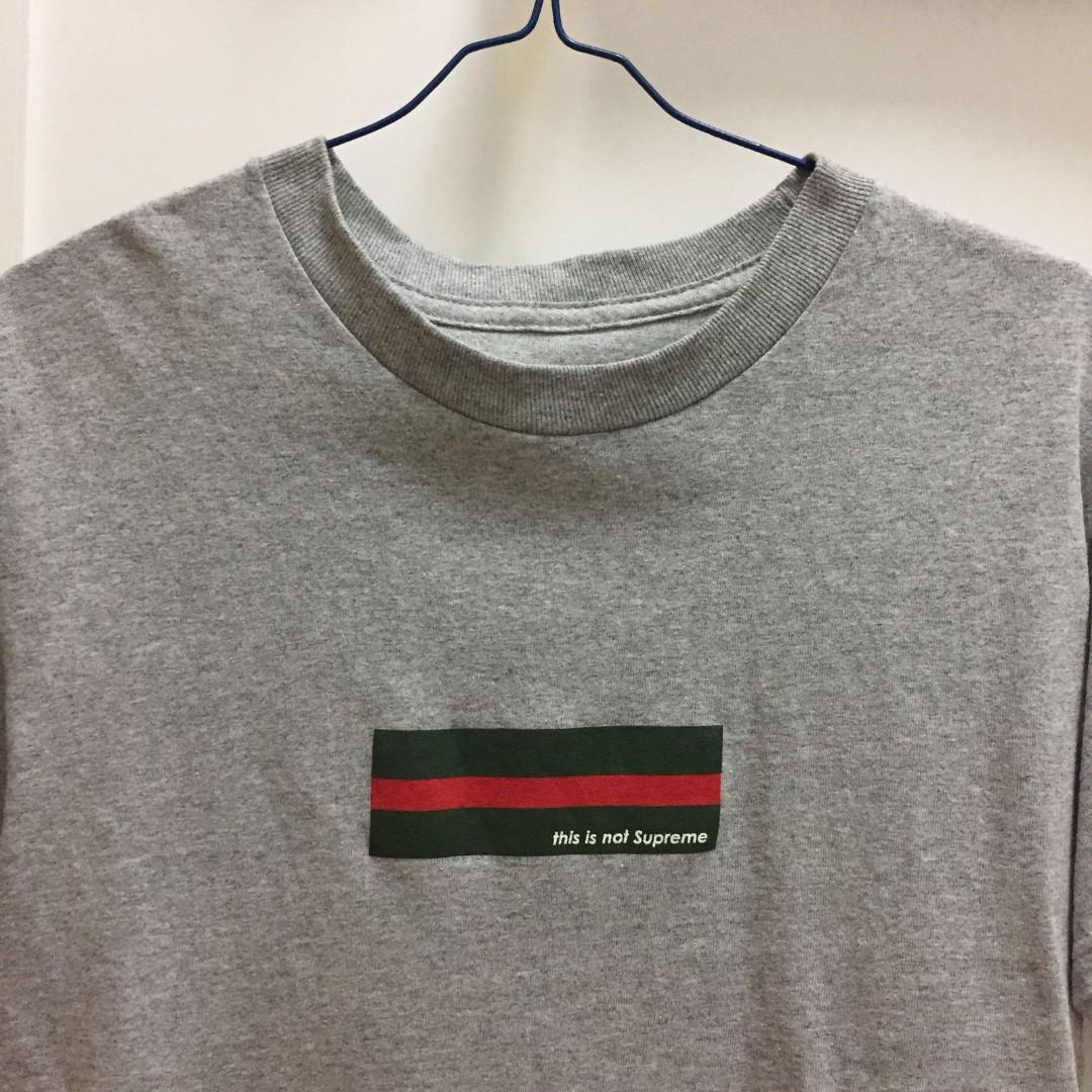 Not supreme t shirt best sale