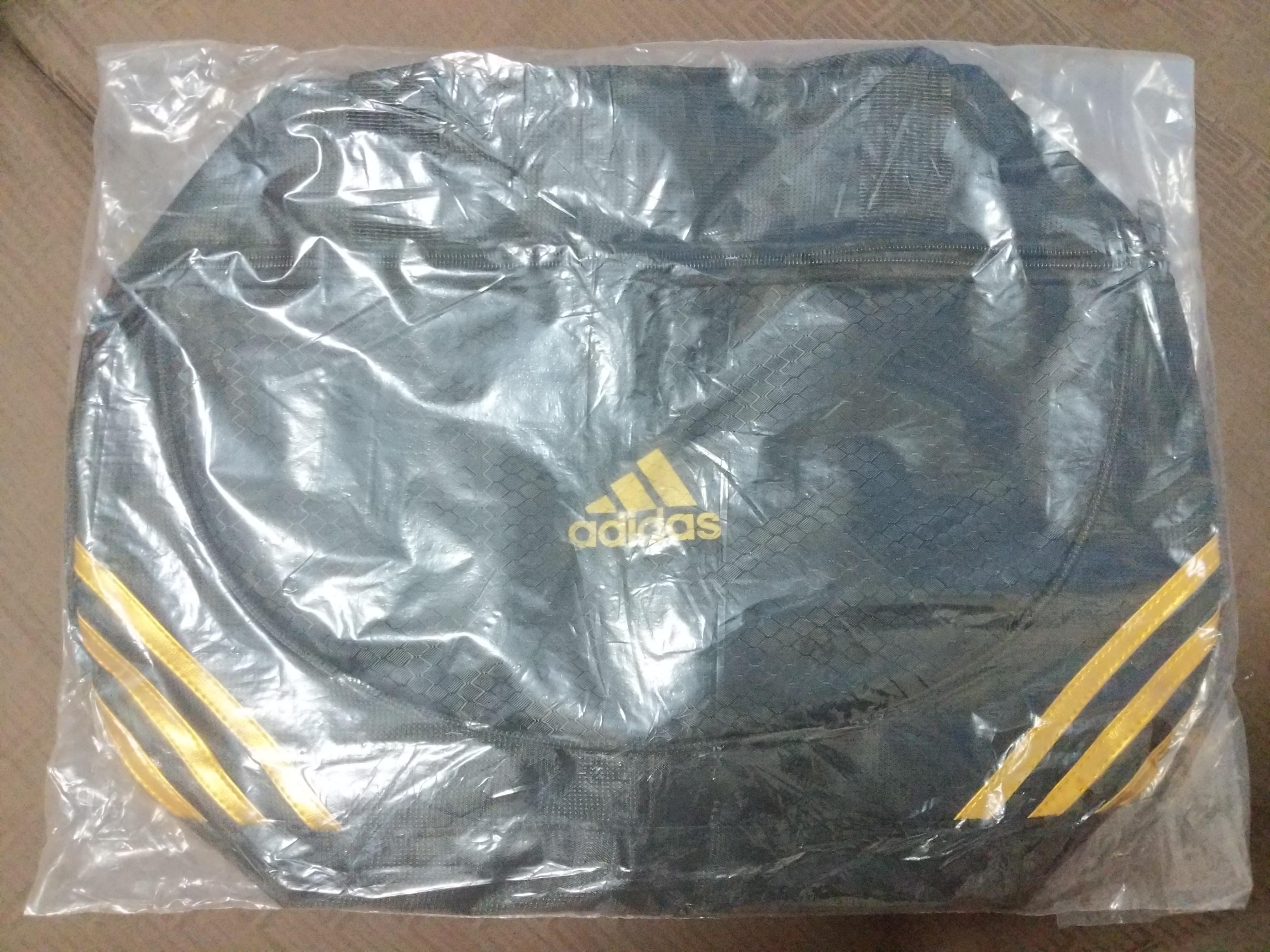 adidas gym bag gold
