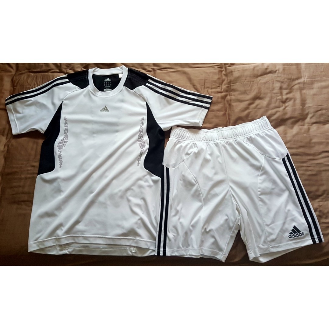 Adidas Climacool top and shorts, Sports, Sports Apparel on Carousell