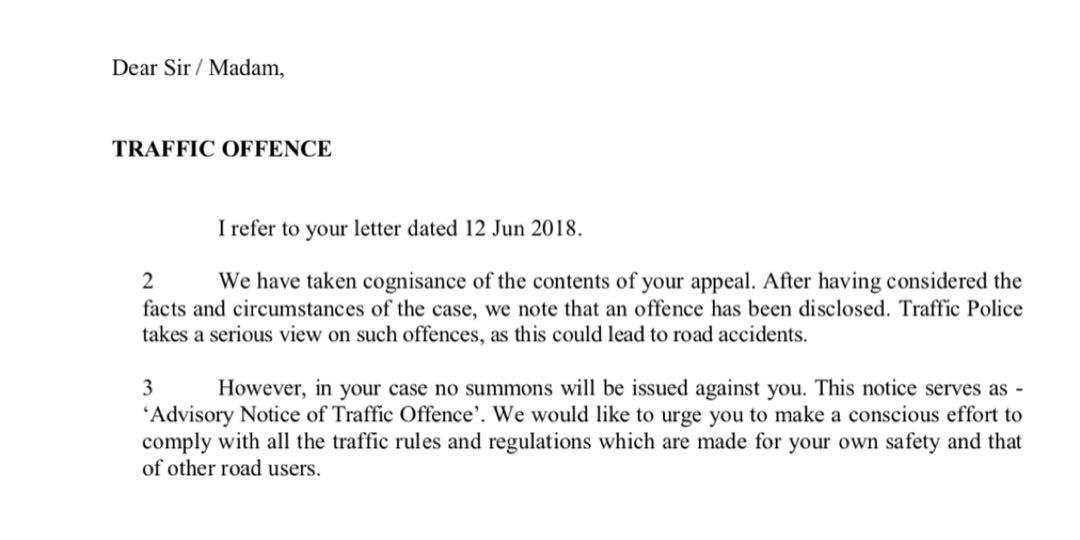 How To Write A Appeal Letter For Traffic Offence