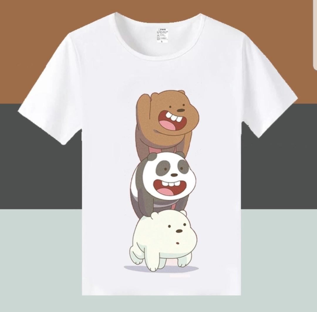 Assorted We Bare Bears T Shirts Women S Fashion Clothes Tops On Carousell