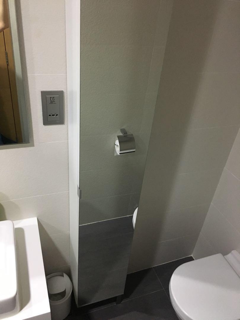 Bathroom High Cabinet With Mirror Door White Ikea Lillangen