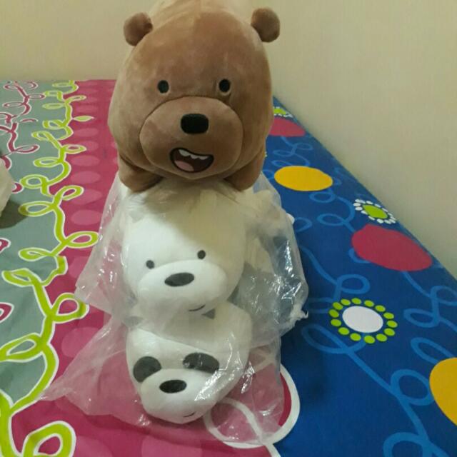 Boneka We Bare Bears Grizzlypandaice Bear Toys
