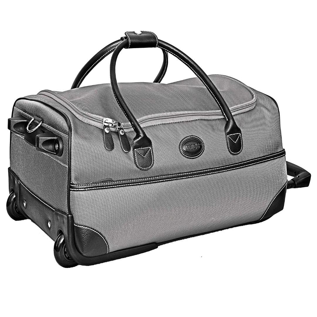 leather rolling duffle bag luggage