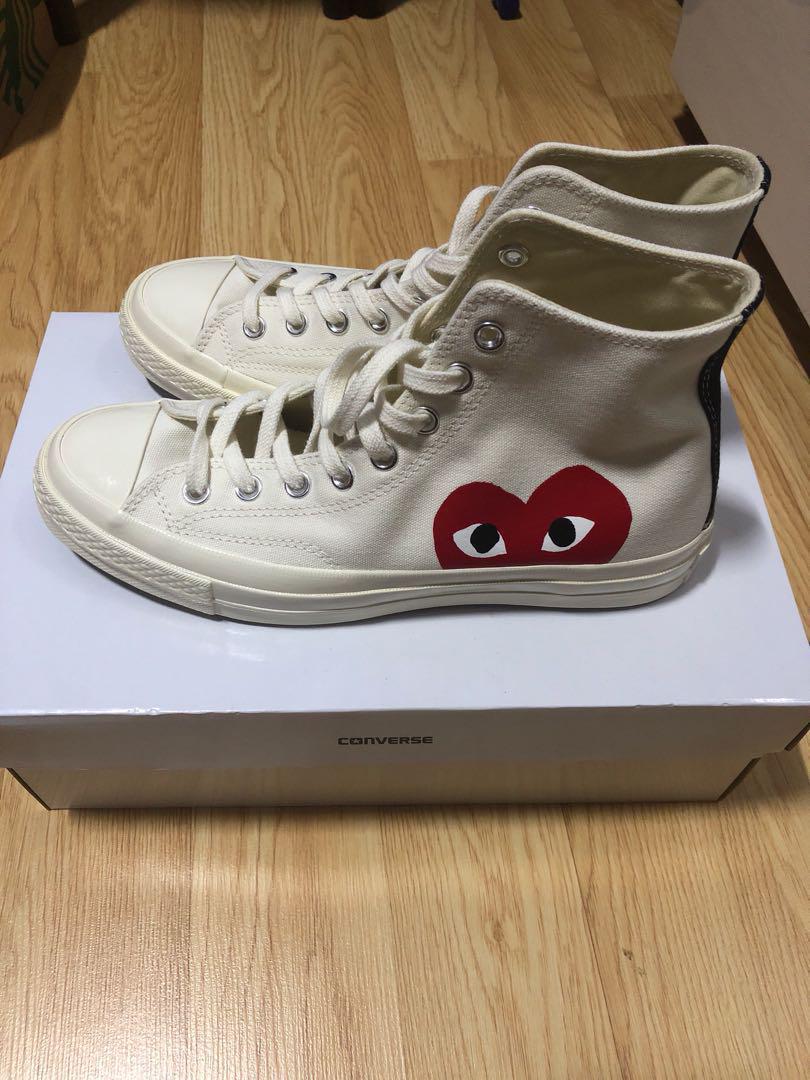 CDG converse high top Men s Fashion Footwear Sneakers on Carousell