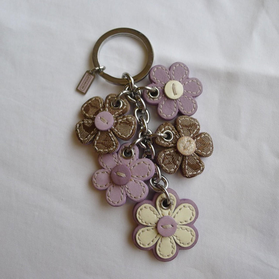 Coach discount daisy keychain