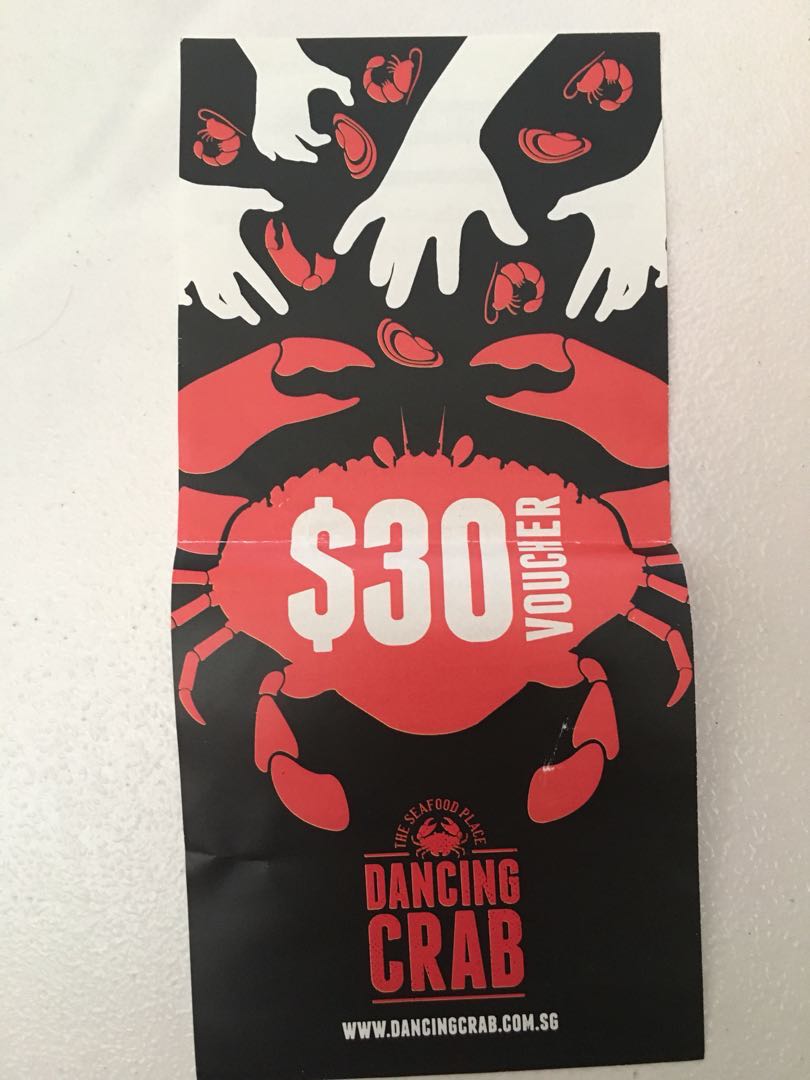 Dancing crab 30 voucher, Tickets & Vouchers, Vouchers on Carousell