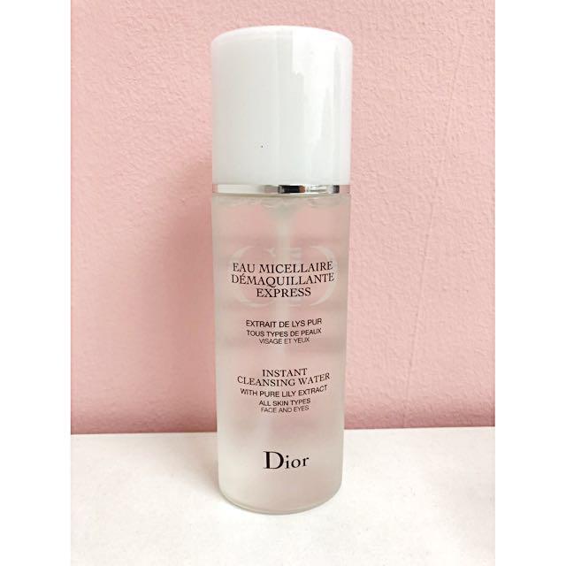 Dior Demaquillante Express Instant Cleansing Water With Pure Lily Extract 200ml Tester Pack Beauty Personal Care Face Makeup on Carousell