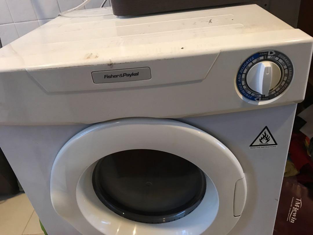 Dryer front loader 5kg white, TV & Home Appliances, Washing Machines