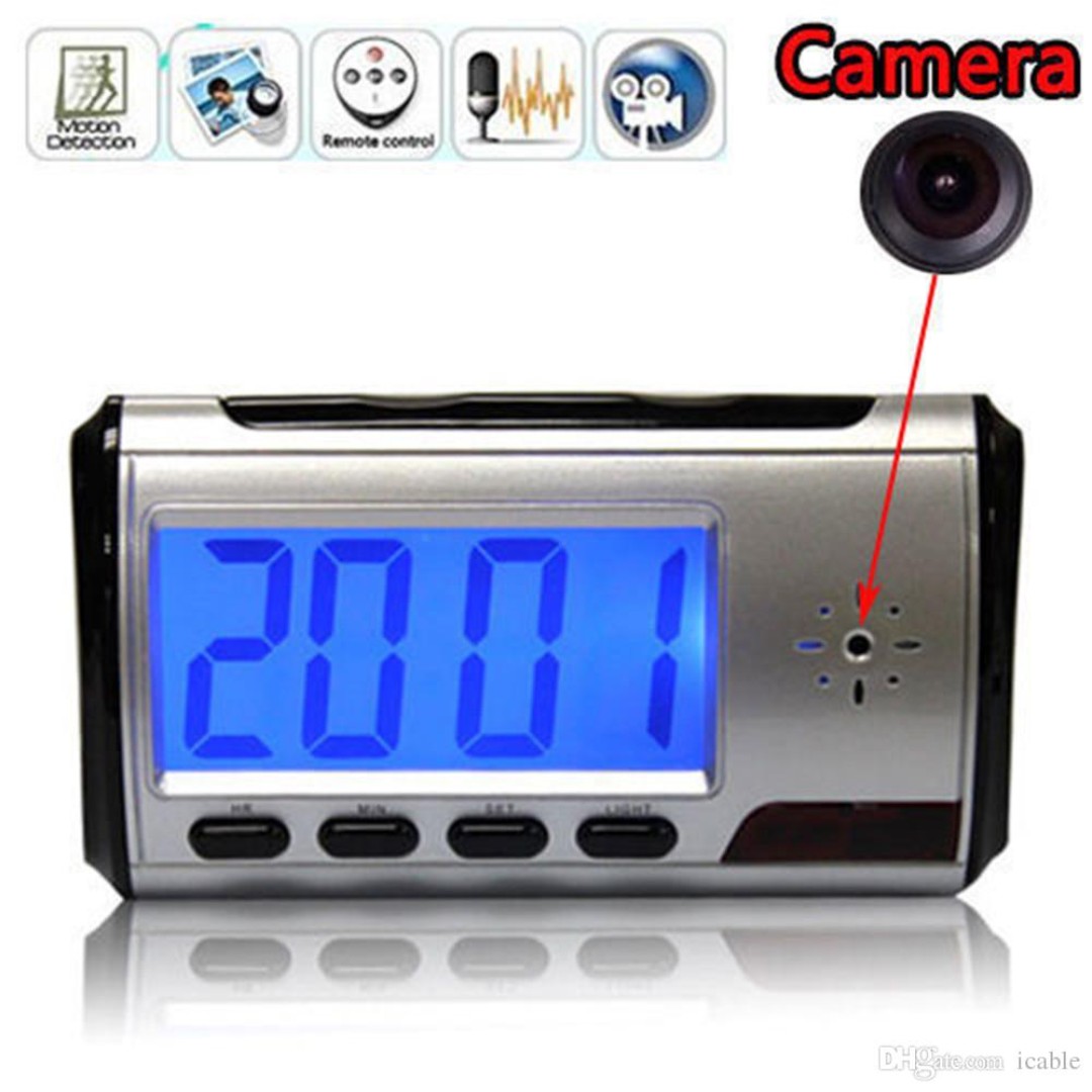 DVR Alarm Clock DV HD Spy Camera Pinhole Motion Detection Video